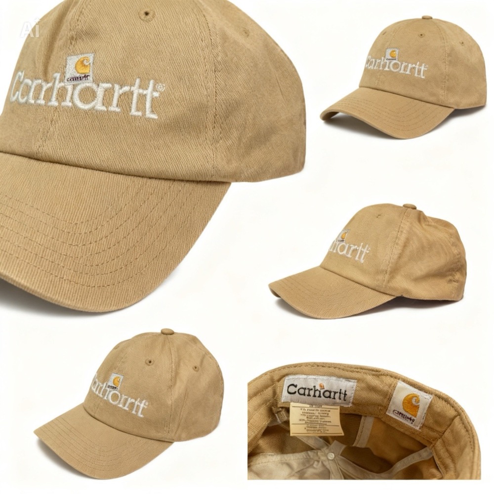Vintage Carhartt Logo Cap – Tan / Brown – Classic Workwear Hat – Spring 2006 [D] - Picture 2 of 13